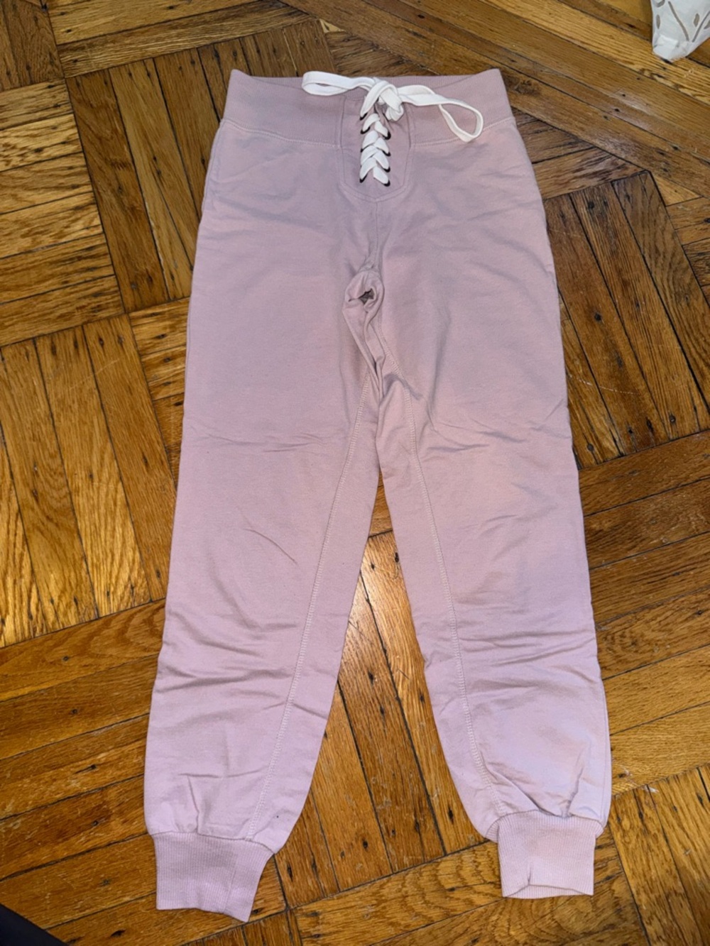 Woman Lace-Up Jogger Pants